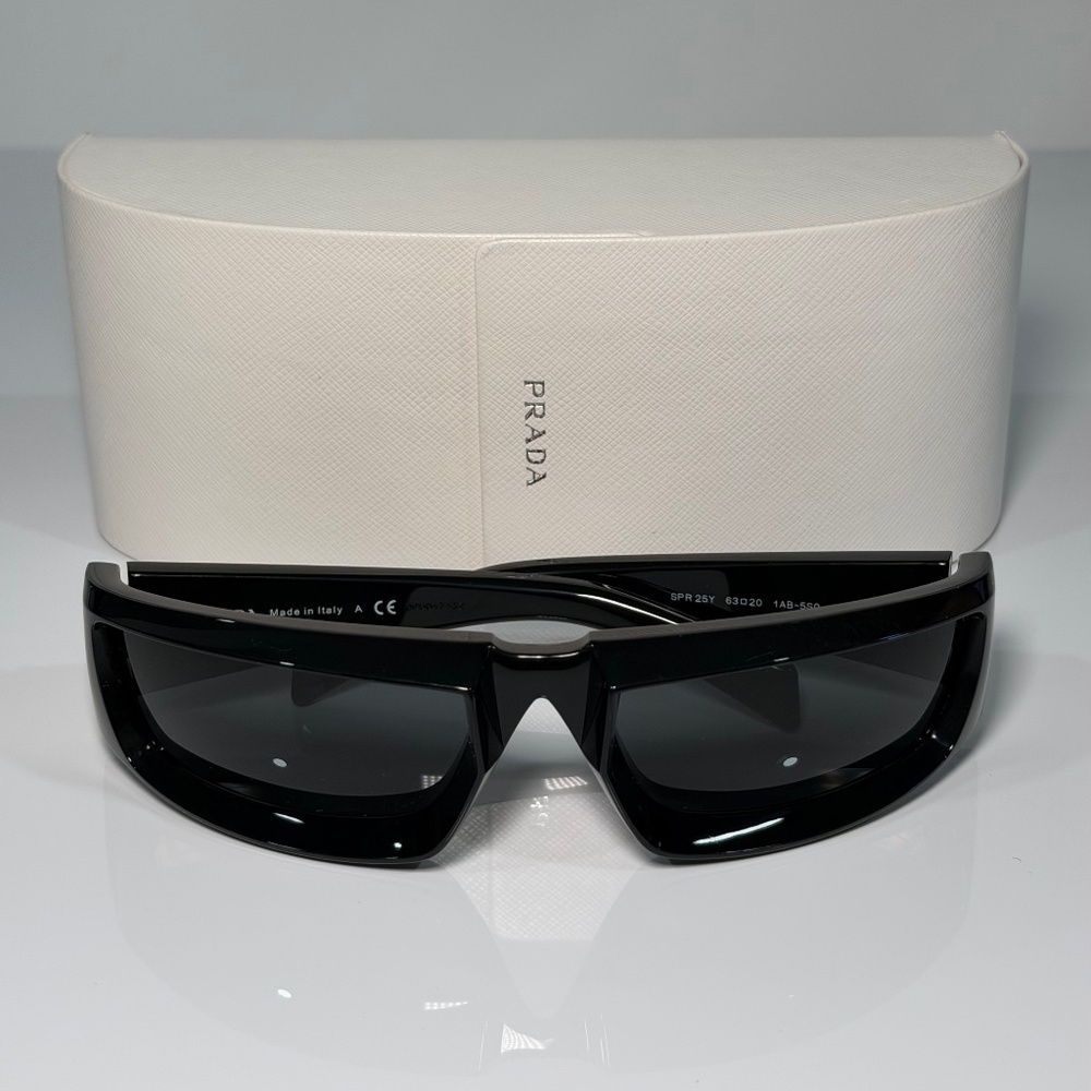 Prada Black Shield Sunglasses - image 1